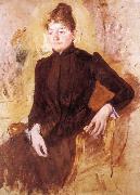 Mary Cassatt The woman in Black oil